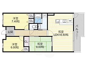 京都府京都市伏見区桃山町大島（賃貸マンション3LDK・3階・79.02㎡） その2