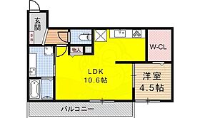 滋賀県大津市におの浜３丁目（賃貸アパート1LDK・3階・41.01㎡） その2