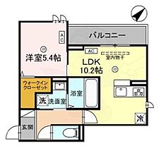 滋賀県大津市本堅田４丁目（賃貸アパート1LDK・3階・40.77㎡） その2