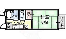 京阪石山坂本線 石山寺駅 3.4kmの賃貸アパート 2階1Kの間取り