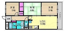 京都府京都市山科区竹鼻竹ノ街道町（賃貸マンション3LDK・3階・62.70㎡） その2