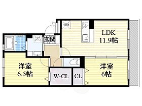 滋賀県大津市大萱５丁目（賃貸アパート2LDK・3階・58.07㎡） その2