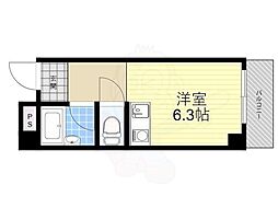 京阪石山坂本線 石山寺駅 徒歩28分の賃貸マンション 2階ワンルームの間取り