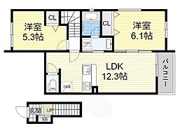 間取図画像 2LDK