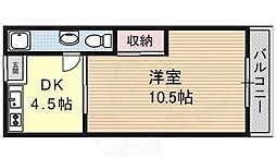 三幸マンション 1DKの間取図画像