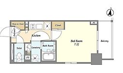 テラス南千住 4階1Kの間取り