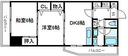 AYビル 2DKの間取図画像