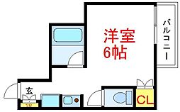 三祥ビル ワンルームの間取図画像