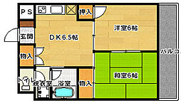 小泉ビル 2DKの間取図画像