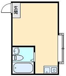 サクラビル ワンルームの間取図画像