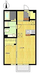 グレースサテラ3 1LDKの間取図画像