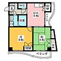 ハルナパレス2階8.7万円