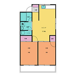 間取図画像 2LDK
