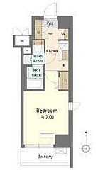 SHOKEN Residence川崎東門前III 1Kの間取図画像
