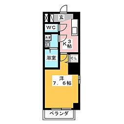 y&ELF 1Kの間取図画像