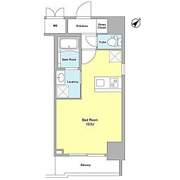 Dormouse和 ワンルームの間取図画像