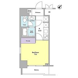 Dormouse和 1Kの間取図画像