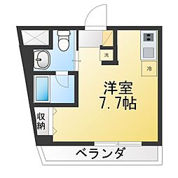 ARCOBALENO KAWASAKI WEST ワンルームの間取図画像