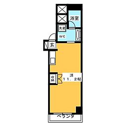 Ti-KAWASAKI ワンルームの間取図画像