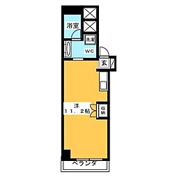 Ti-KAWASAKI ワンルームの間取図画像