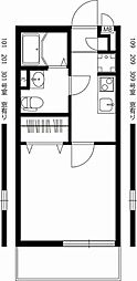 リブリ・オドゥール 1Kの間取図画像