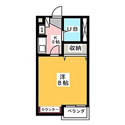 間取図画像 1K