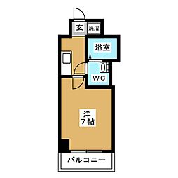 マリーナヨコハマプレミアム 1Kの間取図画像
