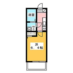 ベラヴィスタ星川 1Kの間取図画像
