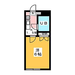 ハートランド羽沢 1Kの間取図画像