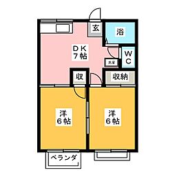 間取図画像 2DK