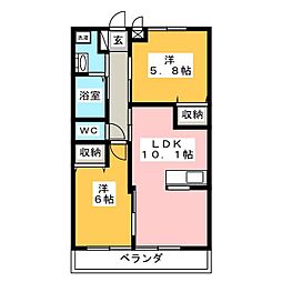 間取図画像 2LDK