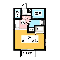 間取図画像 1K