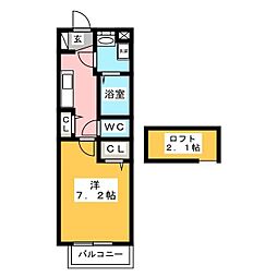 グラシア瀬谷 1Kの間取図画像