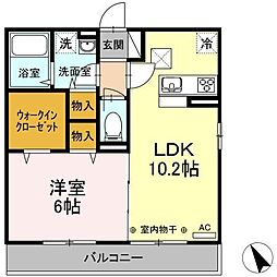Daniel 1LDKの間取図画像