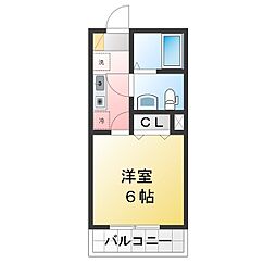 ラフィーネ鶴ヶ峰 1Kの間取図画像