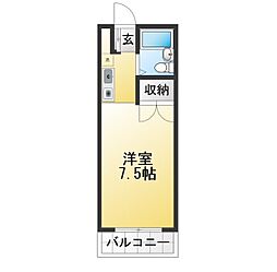 グレイス旭 ワンルームの間取図画像
