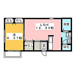 間取図画像 1LDK