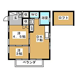 間取図画像 2DK