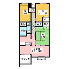 物件の間取り