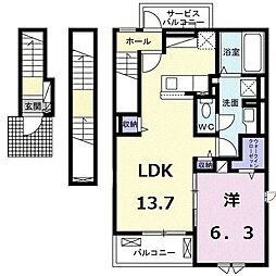 間取図画像 1LDK