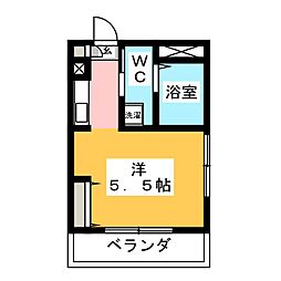 Lumiere大船 ワンルームの間取図画像