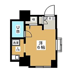 ラフィントール湘南 1Kの間取図画像