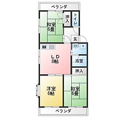 ロゼ湘南 3LDKの間取図画像
