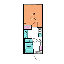 ベイルーム湘南台 1Kの間取図画像