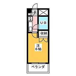 湘南サイトビル 1Kの間取図画像