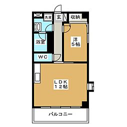 ジョワ・ド・ヴイーヴル 1LDKの間取図画像