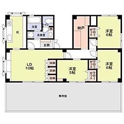 エステートピア道 3SLDKの間取図画像