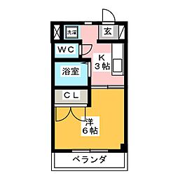 間取図画像 1K
