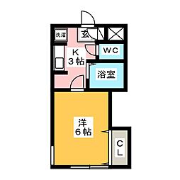 間取図画像 1K
