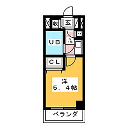 ライオンズマンション本厚木第3 1Kの間取図画像